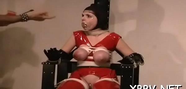  Overweight female tied up and forced to endure bdsm xxx